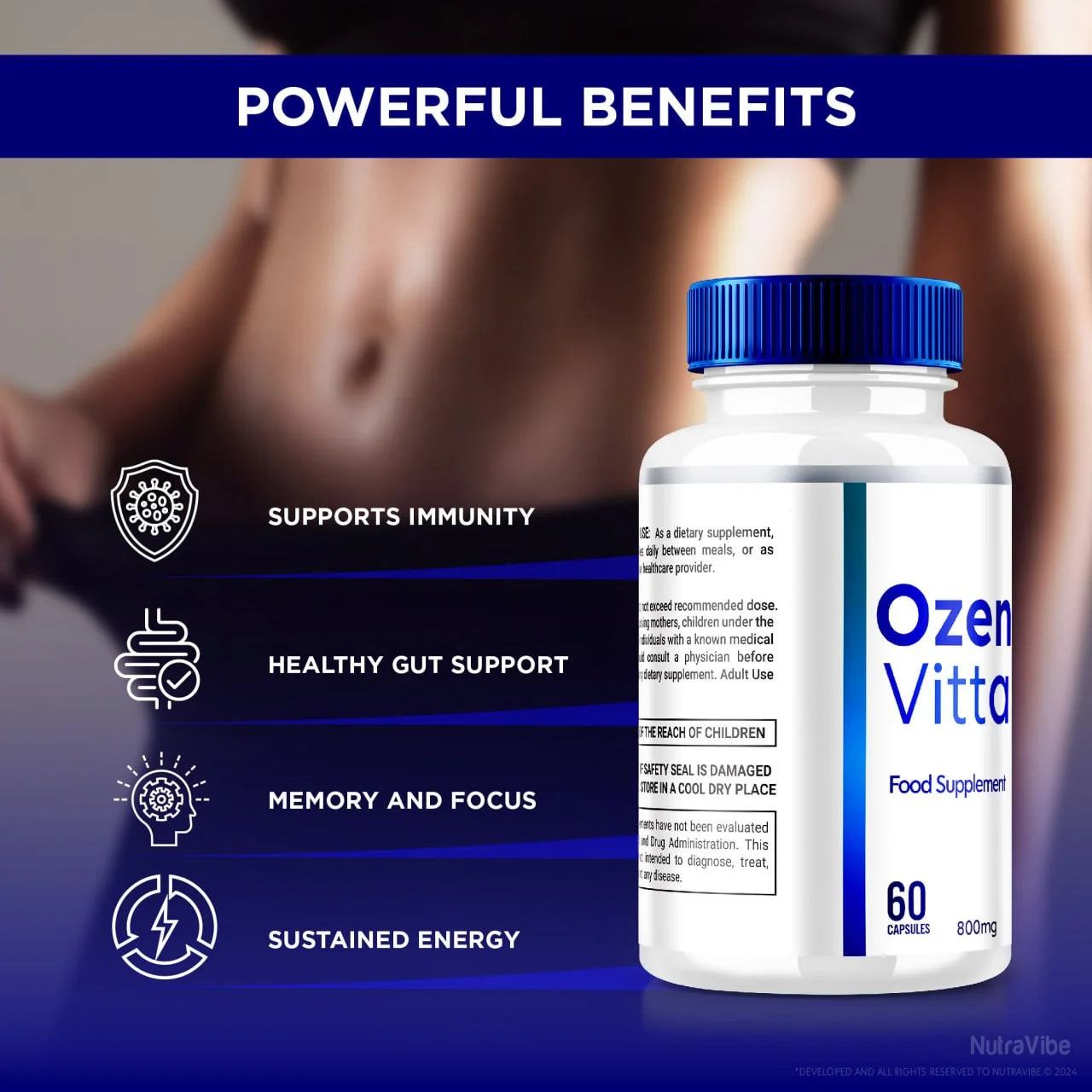 (2 Pack) Ozen Vitta Capsules Advanced Blood Support Formula Supplement, Ozenvitta Blood Pills Extra Strength, All Natural Formula Pills to Maintain Healthy Levels, Ozen Vitta Reviews (120 Capsules)
