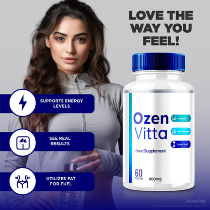 (2 Pack) Ozen Vitta Capsules Advanced Blood Support Formula Supplement, Ozenvitta Blood Pills Extra Strength, All Natural Formula Pills to Maintain Healthy Levels, Ozen Vitta Reviews (120 Capsules)