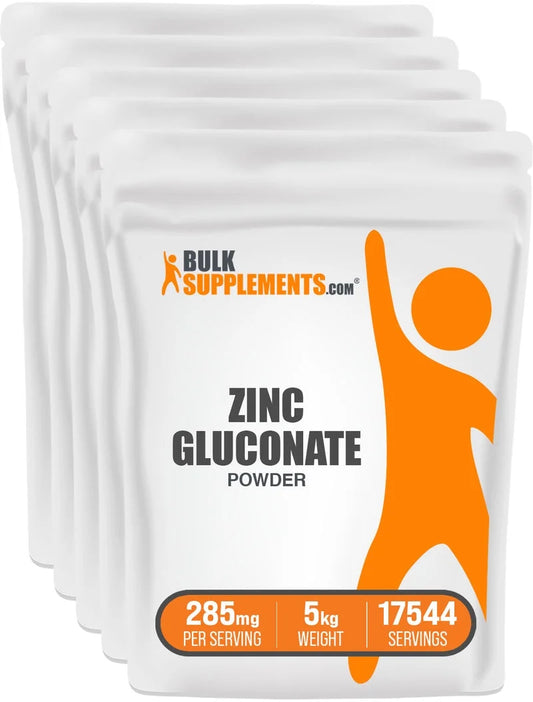 Zinc Gluconate Powder - Gluten Free, 285Mg per Serving - 250 Grams (8.8 Oz) - 877 Servings