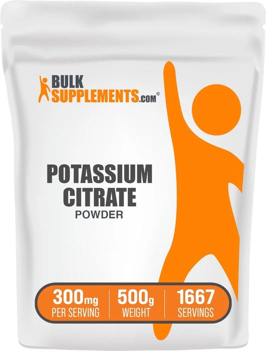 Bulksupplements Potassium Citrate Powder -Gluten Free, 300Mg per Serving, 100G (3.5 Oz)