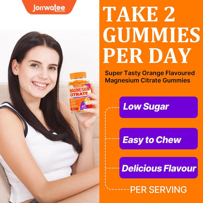 Magnesium Citrate Gummies 2000Mg - Magnesium Citrate + Ashwagandha & L-Theani...